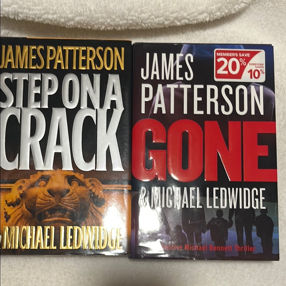 Bundle James Patterson books Gone and Step on a Crack